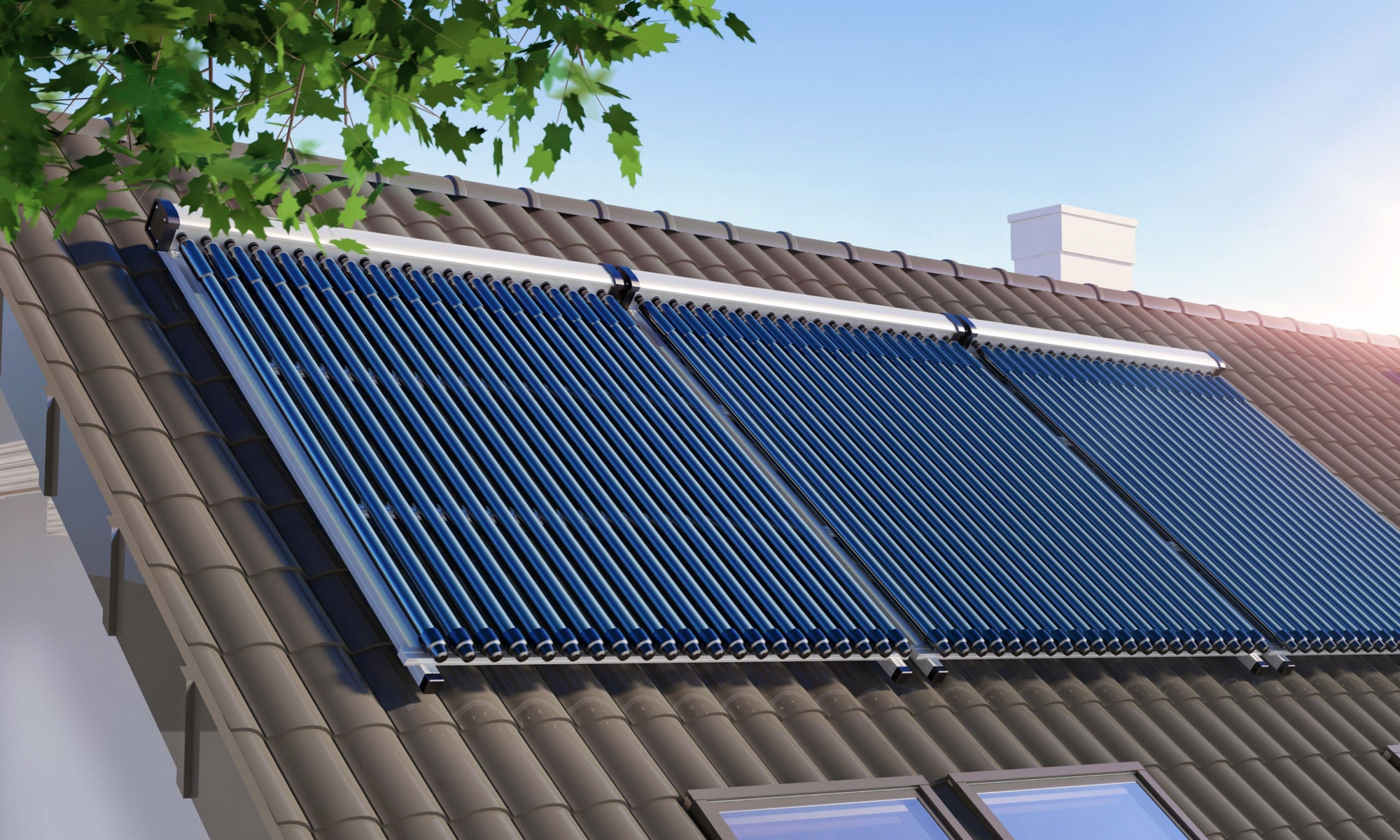 Solarpaneele-auf-Dach